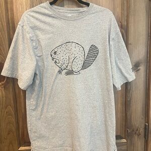Duluth Trading Co Heather Gray Longtail Tee